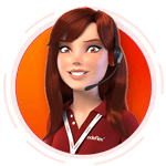 ìcone com foto da atendente virtual Ana.